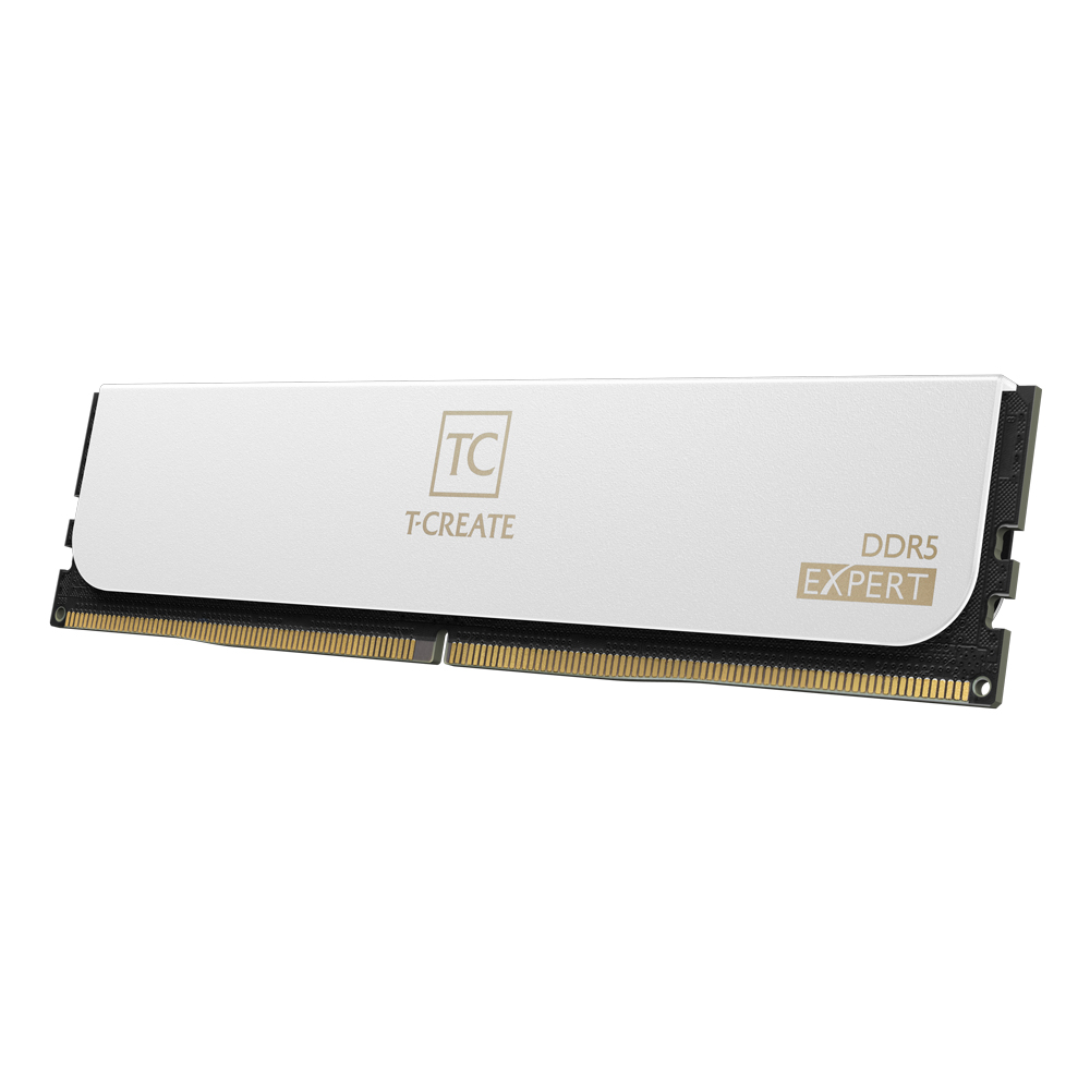 Памет Team Group T-CREATE Expert White 32GB (2x16GB) DDR5 6000MHz CL38 - CTCWD532G6000HC38GDC01