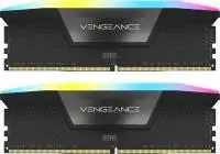 Памет Corsair Vengeance RGB Black 64GB (2x32GB) DDR5 6400MHz CL42 XMP - CMH64GX5M2B6400C42