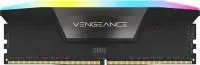 Памет Corsair Vengeance RGB Black 64GB (2x32GB) DDR5 6400MHz CL42 XMP - CMH64GX5M2B6400C42
