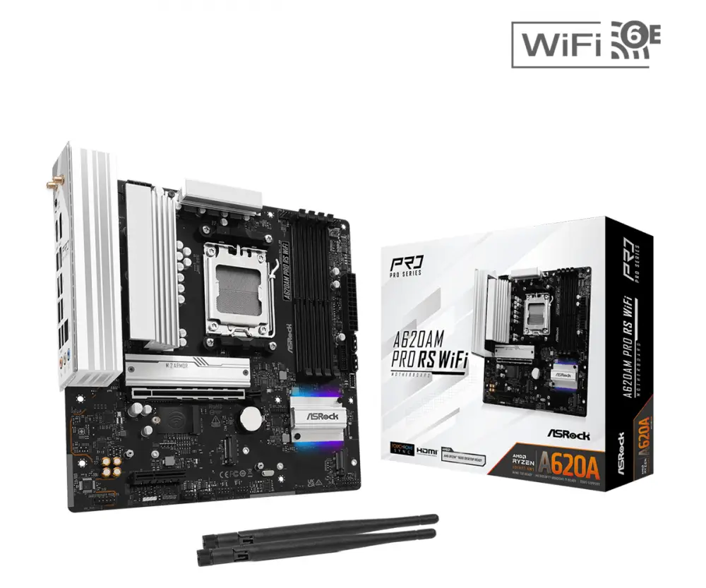 Дънна платка ASRock A620M PRO RS WIFI AM5