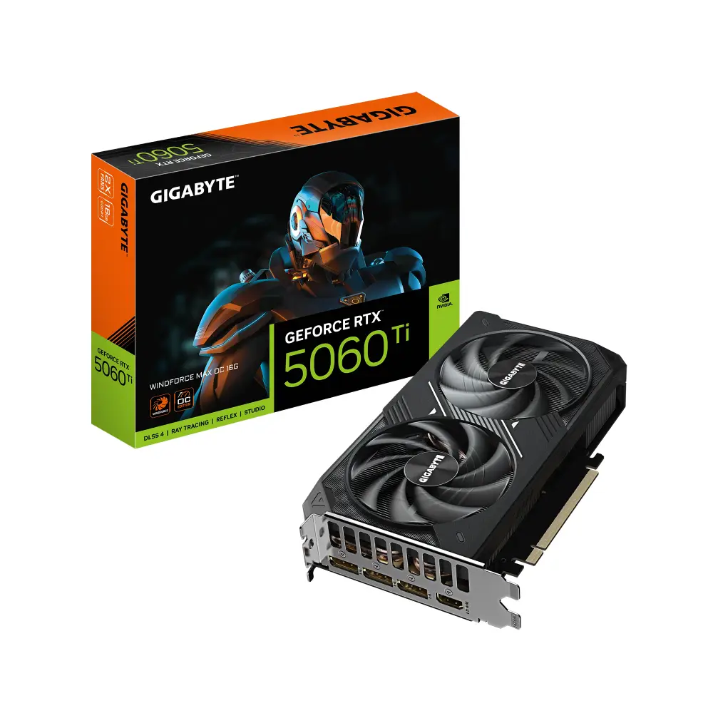 Видео карта Gigabyte RTX 5060 Ti WINDFORCE MAX OC 16GB GDDR7