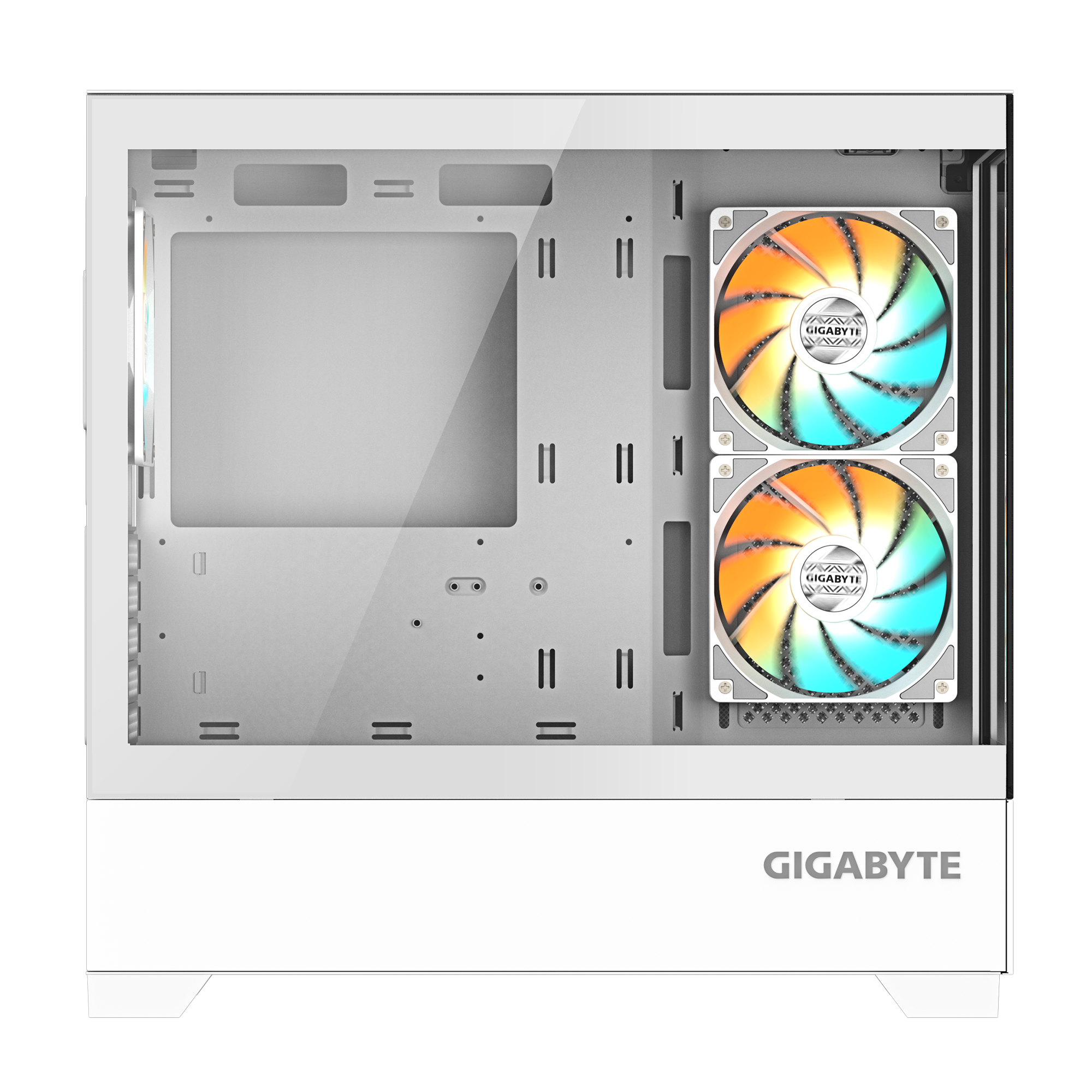GIGABYTE C201 PANORAMIC ICE + 3 ARGB Fans Case