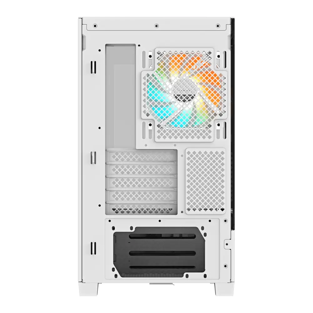 GIGABYTE C201 PANORAMIC ICE + 3 ARGB Fans Case