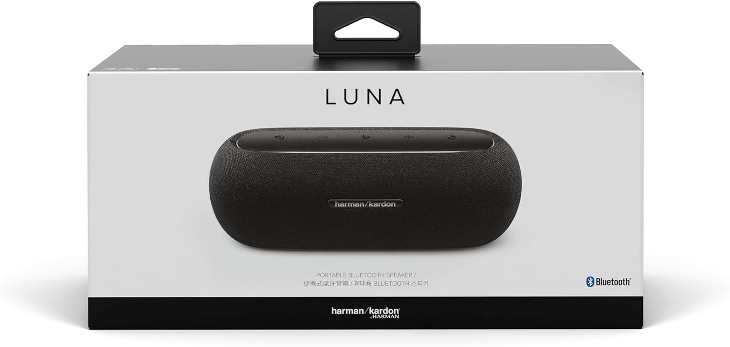 Блутут колонка Harman Kardon LUNA 1x25W RMS + 1x15W RMS, Waterproof, Rechargable battery, Black