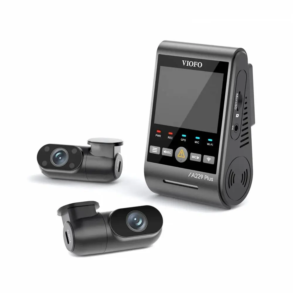 VIOFO Видеорегистратор Dash Cam A229 Plus 3 Channel - 2K, HDR, Sony STARVIS 2, GPS