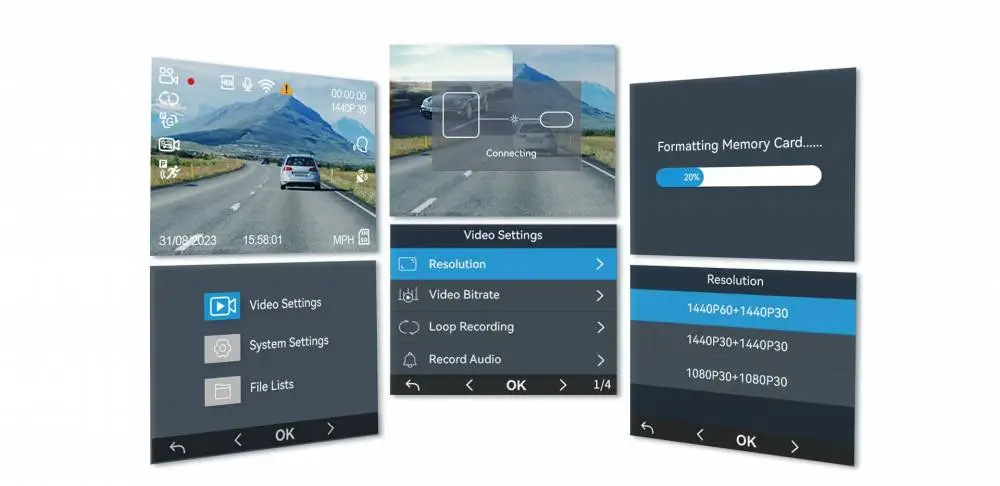 VIOFO Видеорегистратор Dash Cam A229 Plus 2 Channel - 2K, HDR, Sony STARVIS 2, GPS