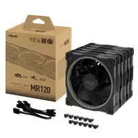 Комплект Вентилатори 3в1 ASUS PRIME MR120 ARGB Reverse Black Edition