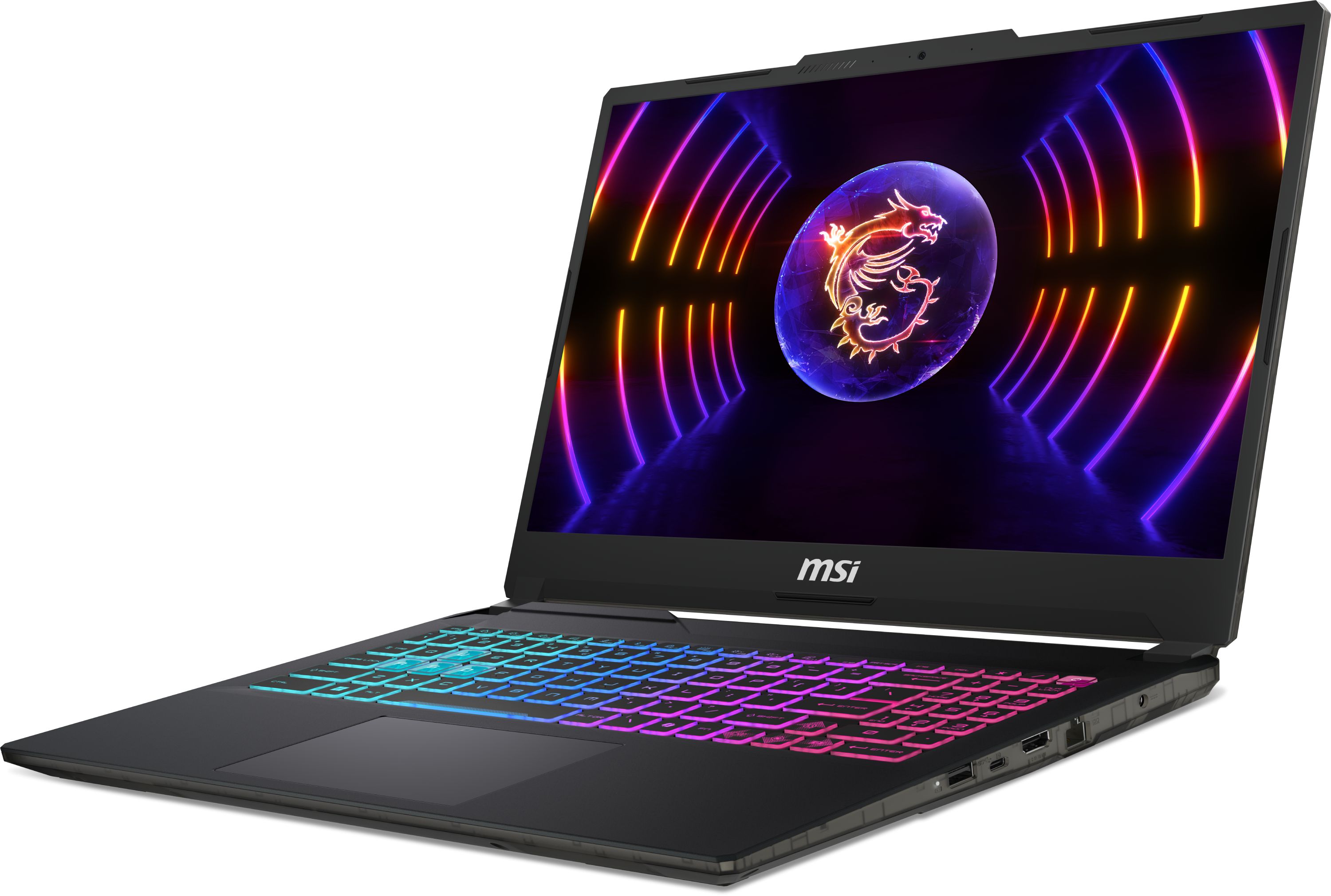 Лаптоп MSI CYBORG 15 A13VFK-1822XBG, Intel Core i5-13420H, 16GB DDR5 RAM, 512GB M.2 NVMe SSD, Nvidia GeForce RTX 4060 8GB, 15.6" IPS FHD 144Hz, Black - 9S7-15K111-1822