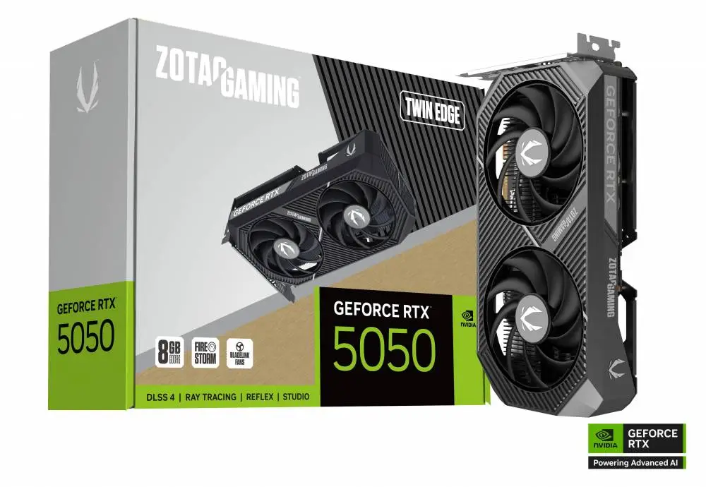 Видео карта ZOTAC GAMING RTX 5050 Twin Edge 8GB GDDR6