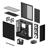 Кутия Arctic Xtender VG Mirror Black Mid-Tower ATX Case - ACPCC00019A