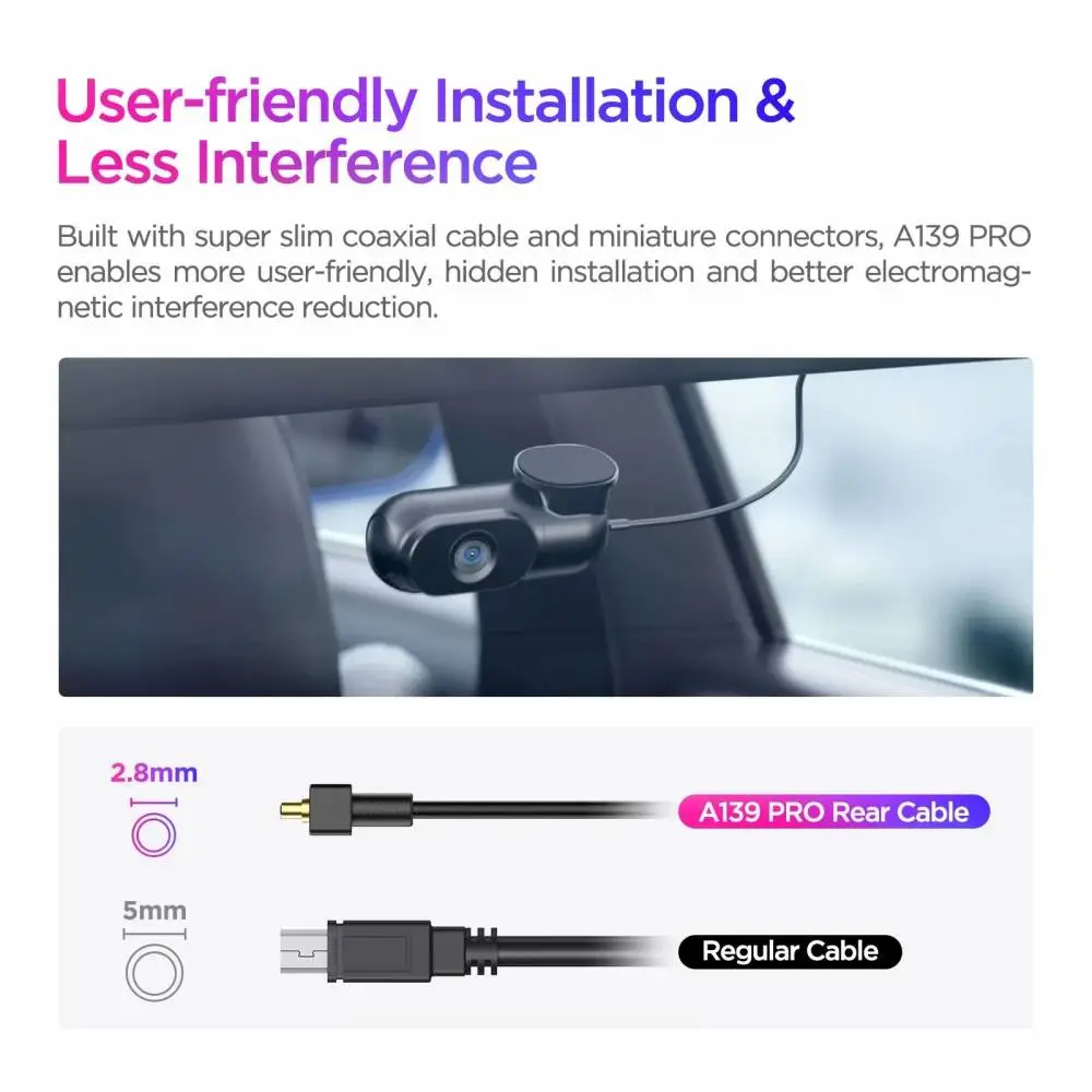 VIOFO Видеорегистратор Dash Cam A139 PRO 3 Channel - 4K UHD, Sony STARVIS 2, GPS