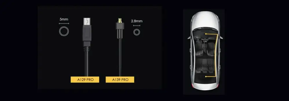 VIOFO Видеорегистратор Dash Cam A139 PRO 3 Channel - 4K UHD, Sony STARVIS 2, GPS