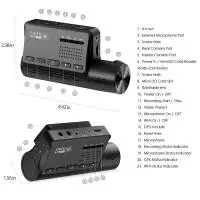 VIOFO Видеорегистратор Dash Cam A139 PRO 2 Channel - 4K UHD, Sony STARVIS 2, GPS