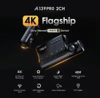 VIOFO Видеорегистратор Dash Cam A139 PRO 2 Channel - 4K UHD, Sony STARVIS 2, GPS