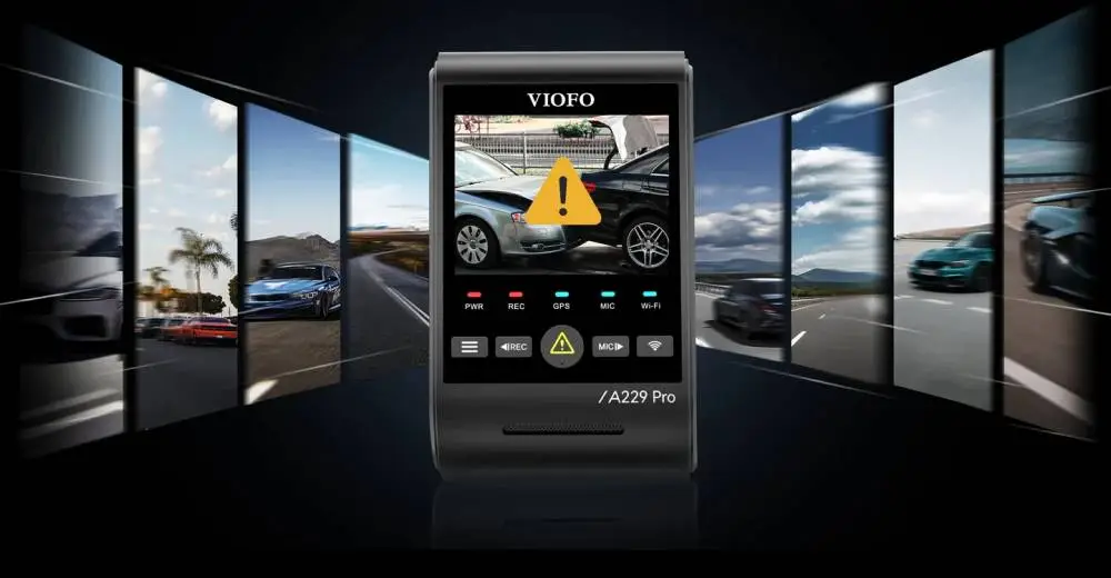 VIOFO Caméra de tableau de bord A229 Pro 2 Canaux - 4K, HDR, Dual Sony STARVIS 2, GPS, Bluetooth