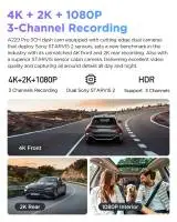 VIOFO Видеорегистратор Dash Cam A229 Pro 3 Channel - 4K, HDR, Dual Sony STARVIS 2, GPS, Bluetooth