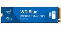 Диск SSD WD Blue SN5000 4TB M.2 2280 PCIe Gen4 - WDS400T4B0E-00BKY0