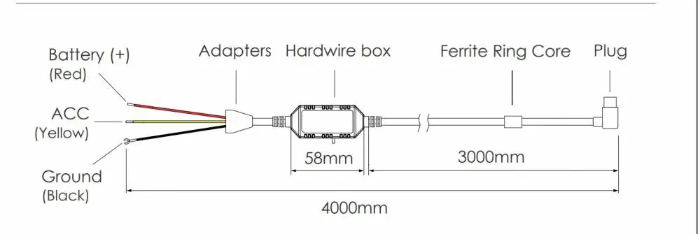 VIOFO Монтажен комплект Hardwire Kit - HK3 Type-C - Low Voltage Battery Protection
