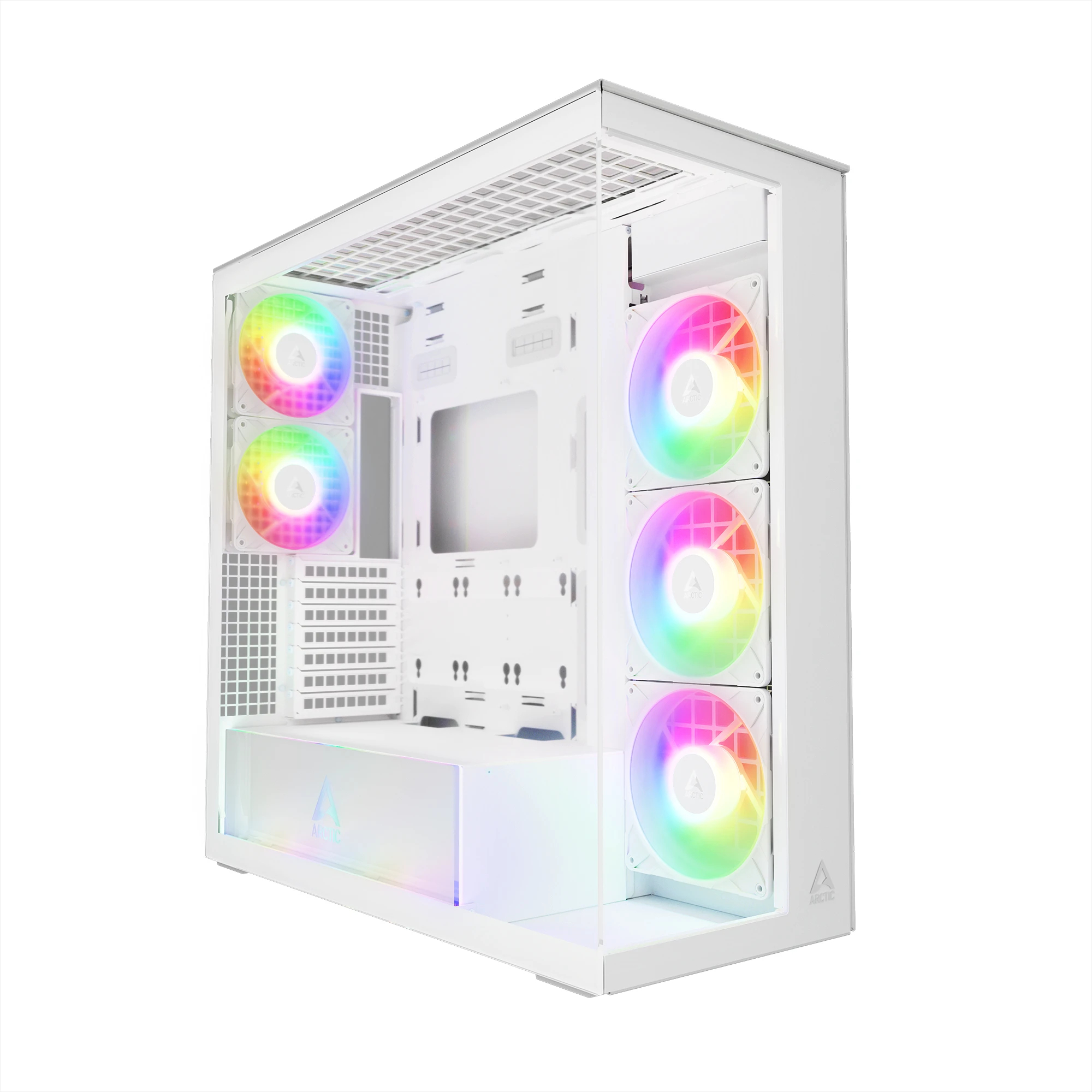 Кутия Arctic Xtender White Case E-ATX 5 x A-RGB Fans included - ACPCC00014A 