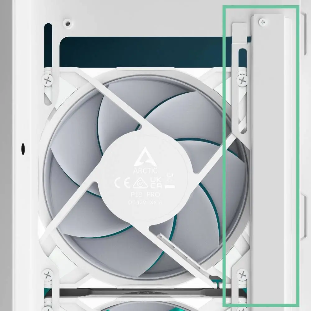 Кутия Arctic Xtender White Case E-ATX 5 x A-RGB Fans included - ACPCC00014A 
