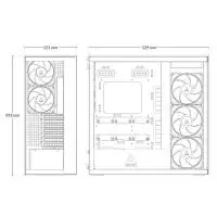 Кутия Arctic Xtender Mirror Black Case E-ATX 5 A-RGB Fans included