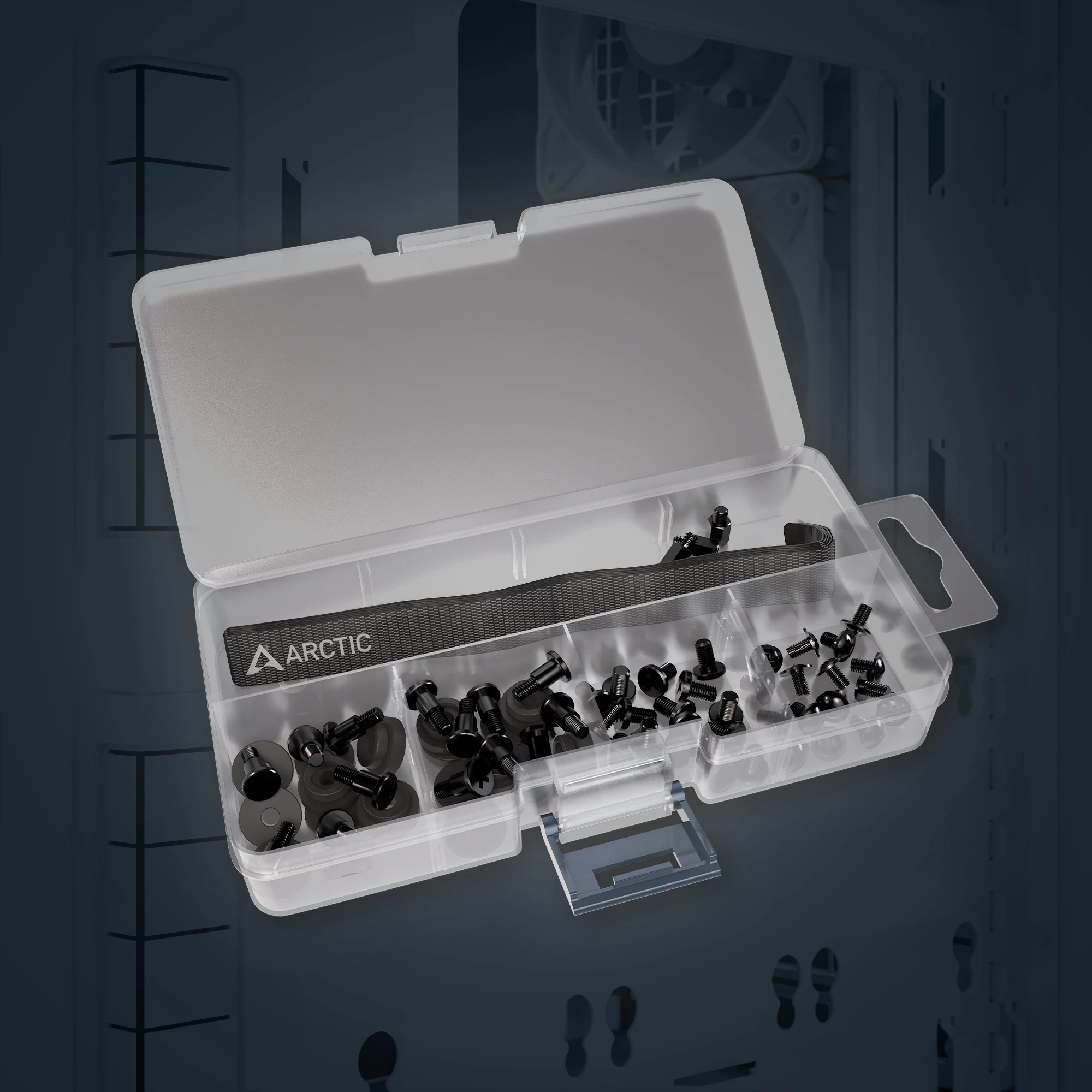 Кутия Arctic Xtender Mirror Black Case E-ATX 5 A-RGB Fans included