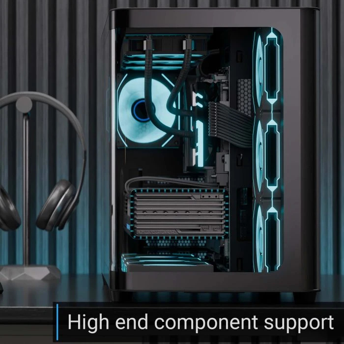 Кутия AeroCool P500C-G-BK-v1 Case ATX 4 x 120 mm Infinity Mirror A-RGB