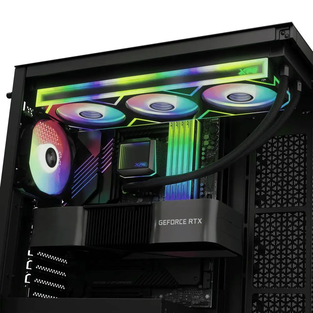 Водно охлаждане за процесор Adata XPG LEVANTE II 360 ARGB Black AIO CPU LIQUID COOLER