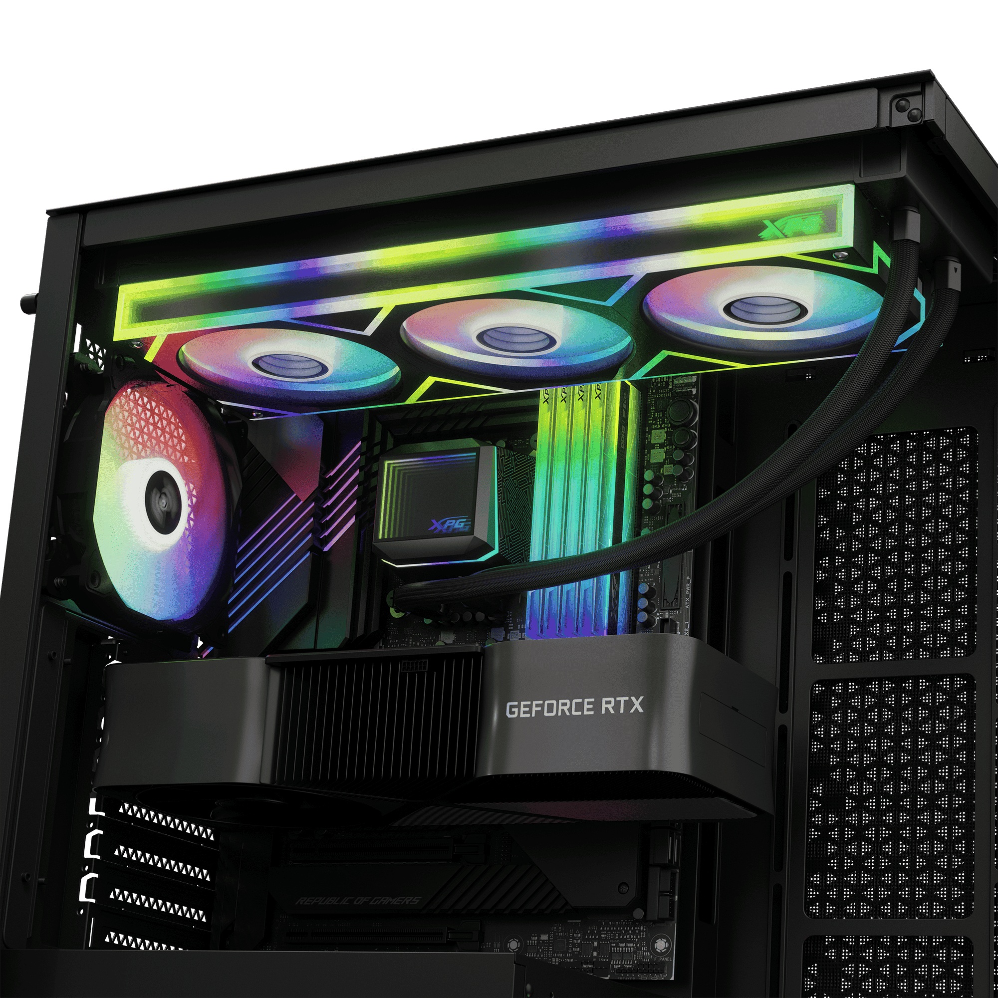 Водно охлаждане за процесор Adata XPG LEVANTE II 360 ARGB Black AIO CPU LIQUID COOLER