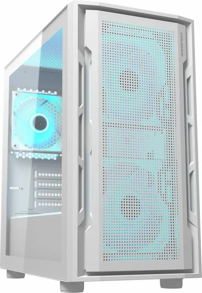 Кутия COUGAR UNIFACE MINI RGB White Mid-Tower Case - CGR-55C9W-RGB