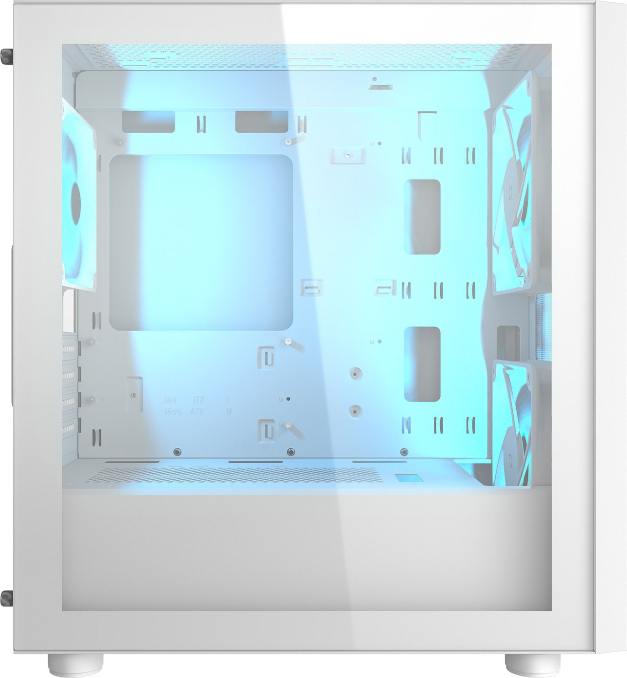 Кутия COUGAR UNIFACE MINI RGB White Mid-Tower Case - CGR-55C9W-RGB