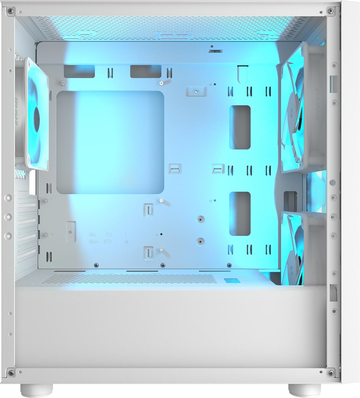 Кутия COUGAR UNIFACE MINI RGB White Mid-Tower Case - CGR-55C9W-RGB