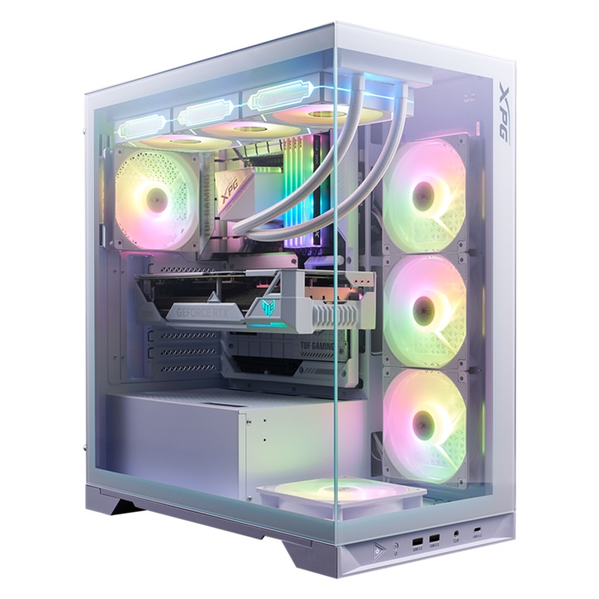 Boîtier Adata INVADER X BTF MT White Mid-Tower ATX Case