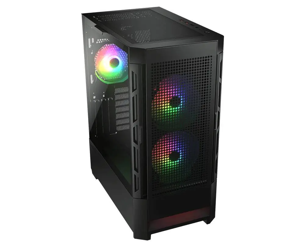 Кутия COUGAR AIRFACE RGB PC Case Mid Tower Black - CGR-5ZD1B-AIR-RGB