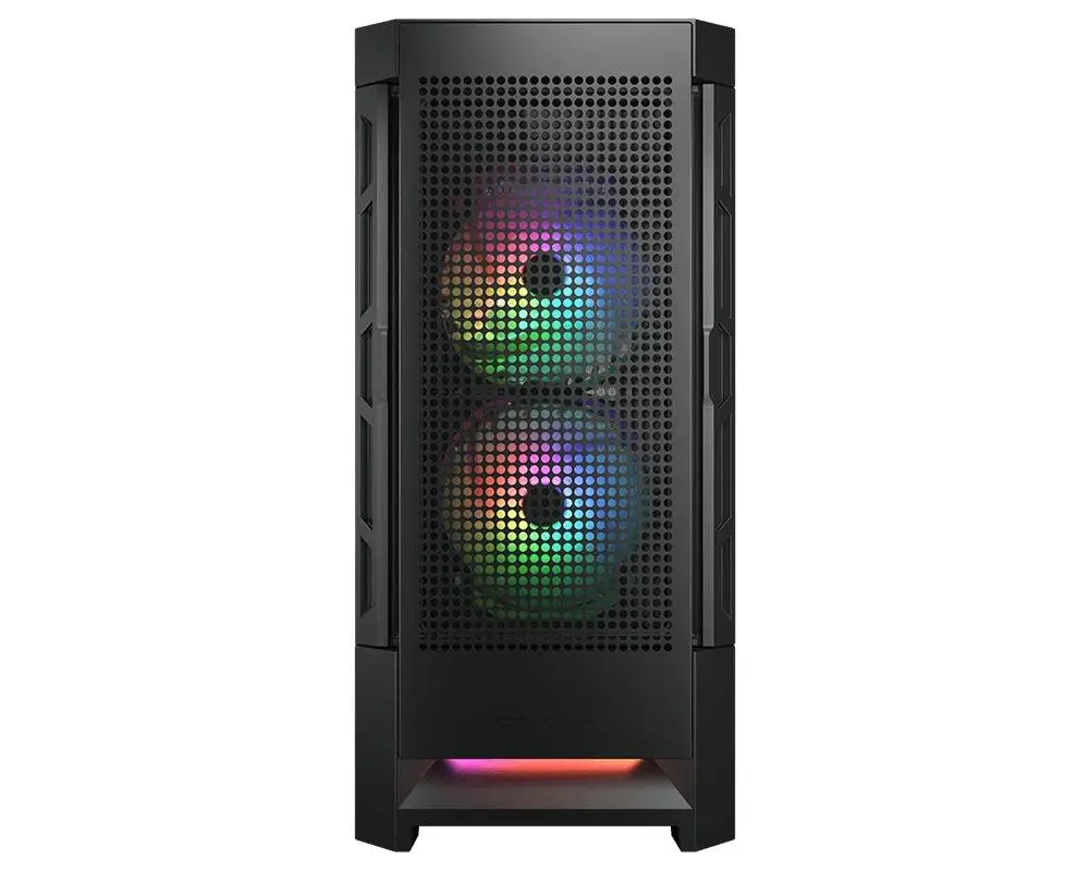 Кутия COUGAR AIRFACE RGB PC Case Mid Tower Black - CGR-5ZD1B-AIR-RGB