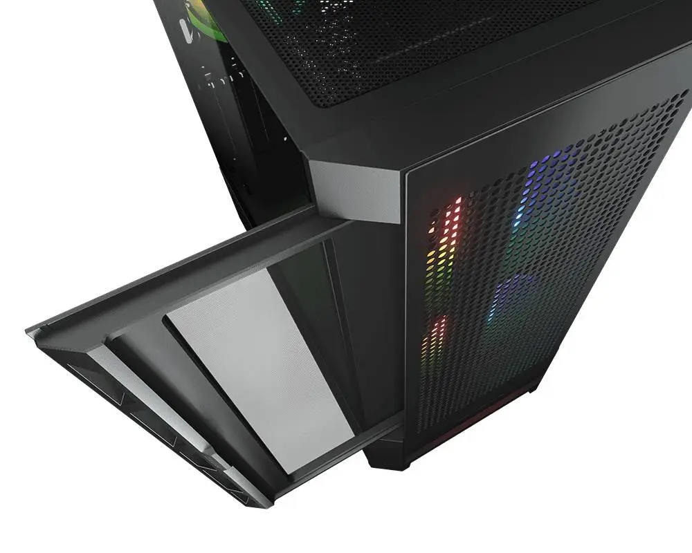 Кутия COUGAR AIRFACE RGB PC Case Mid Tower Black - CGR-5ZD1B-AIR-RGB