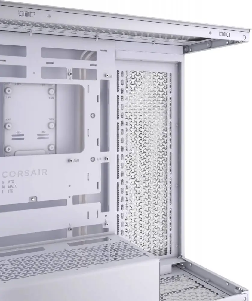 Кутия Corsair 3500X Tempered Glass Mid-Tower White - CC-9011277-WW