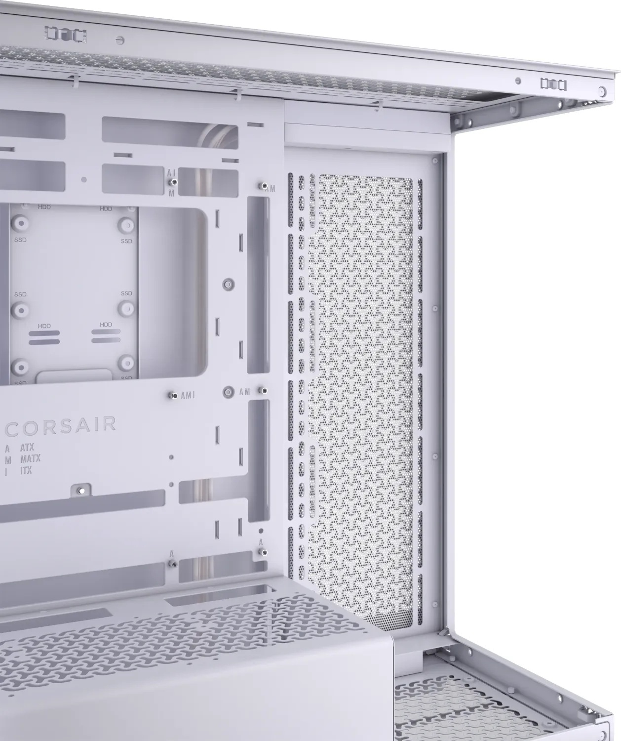 Кутия Corsair 3500X Tempered Glass Mid-Tower White - CC-9011277-WW