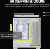Кутия Corsair 3500X Tempered Glass Mid-Tower White - CC-9011277-WW