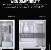 Кутия Corsair 3500X Tempered Glass Mid-Tower White - CC-9011277-WW