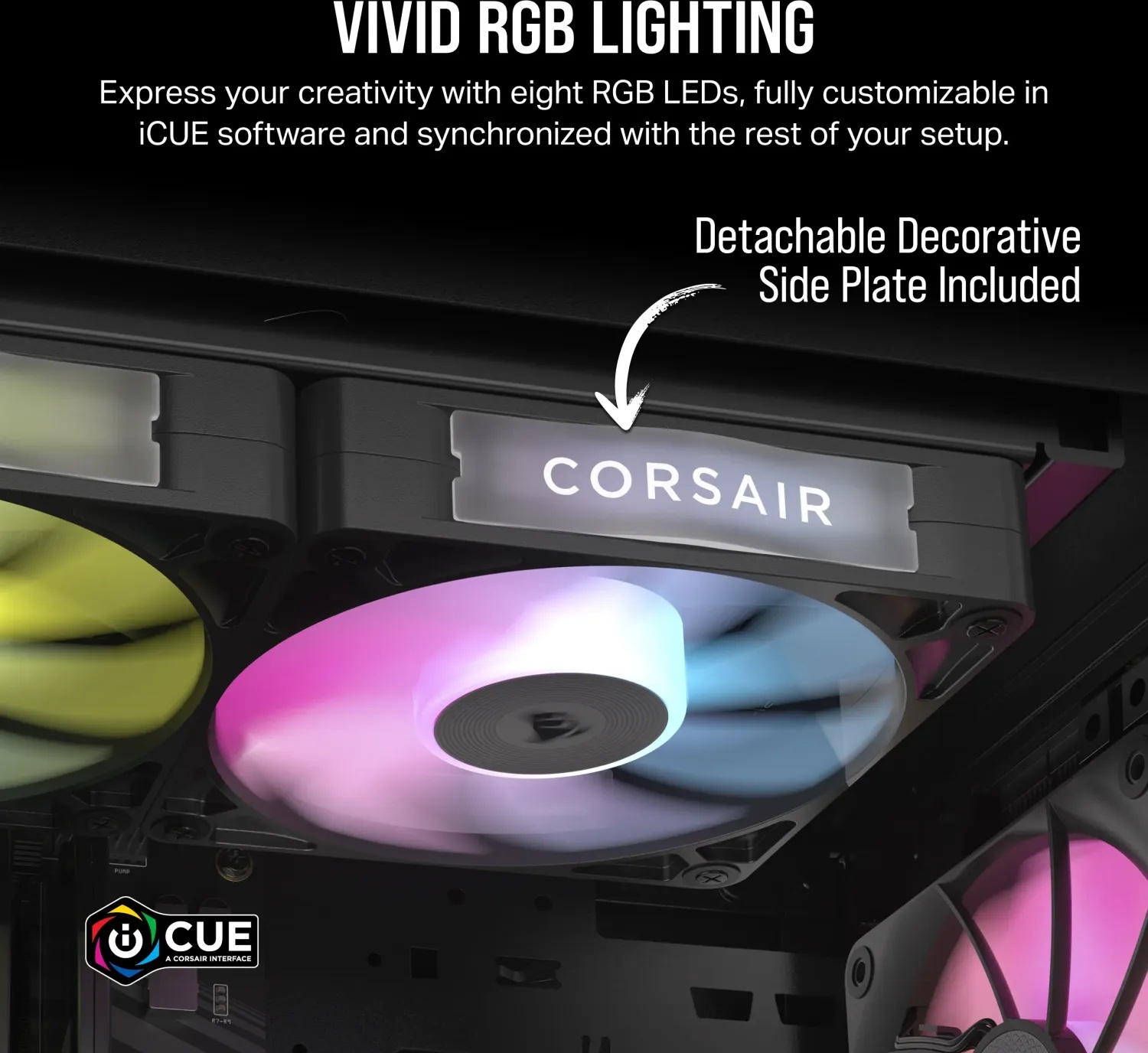 Вентилатор Corsair iCUE LINK RX140 RGB 140mm PWM Single Fan Expansion - CO-9051019-WW