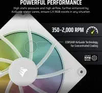 Вентилатор Corsair iCUE LINK LX140 RGB 140mm PWM Single Fan Expansion White - CO-9051031-WW