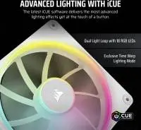 Вентилатор Corsair iCUE LINK LX140 RGB 140mm PWM Single Fan Expansion White - CO-9051031-WW