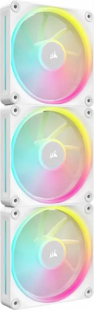 Вентилатори Corsair iCUE LINK LX120 RGB 120mm PWM Fans Starter Kit White - CO-9051030-WW