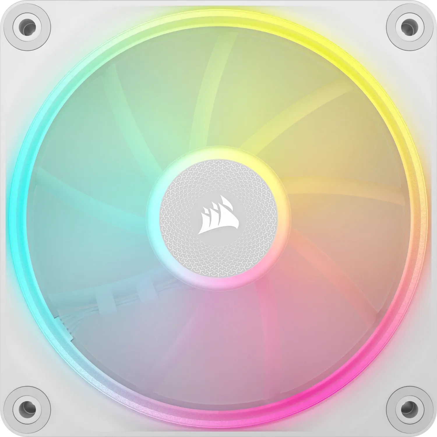 Вентилатори Corsair iCUE LINK LX120 RGB 120mm PWM Fans Starter Kit White - CO-9051030-WW