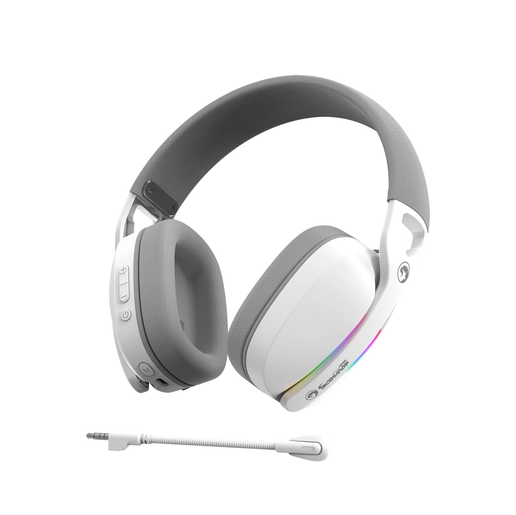 Marvo Геймърски слушалки Gaming Headphones Pulz 70S White - 7.1 RGB - MARVO-HG9086-WH