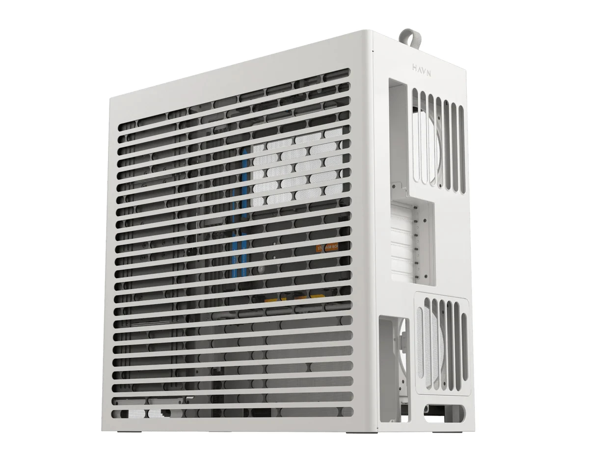 Кутия HAVN HS 420 VGPU Edition White Case E-ATX, PCIe Gen 5 riser included