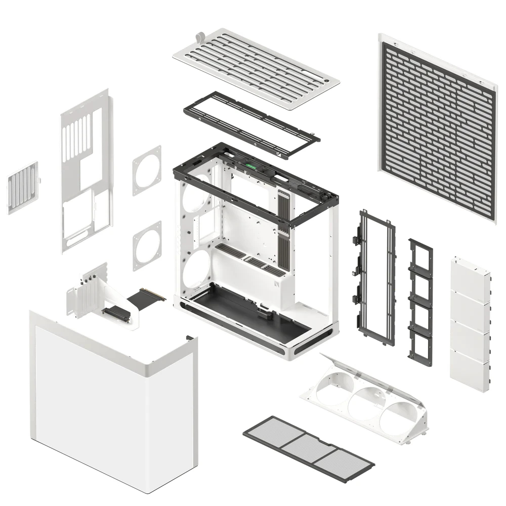 Кутия HAVN HS 420 VGPU Edition White Case E-ATX, PCIe Gen 5 riser included