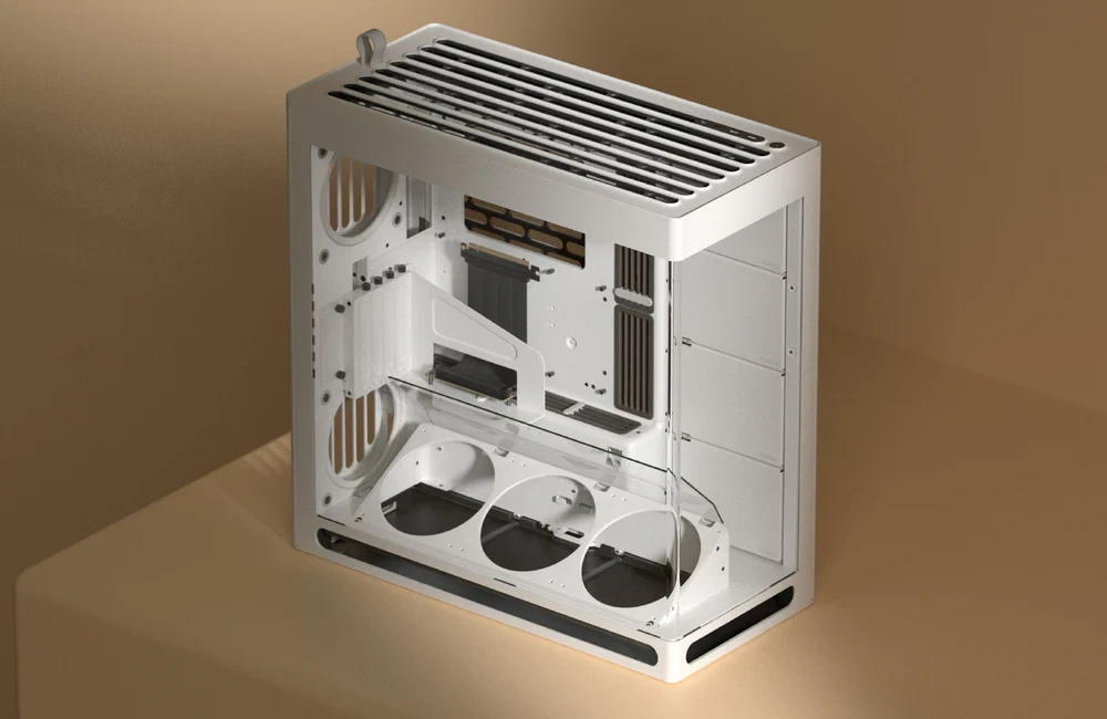 Кутия HAVN HS 420 VGPU Edition White Case E-ATX, PCIe Gen 5 riser included