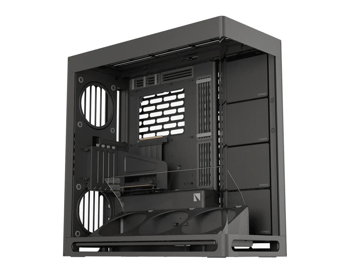 Кутия HAVN HS 420 VGPU Edition Black Case E-ATX, PCIe Gen 5 riser included